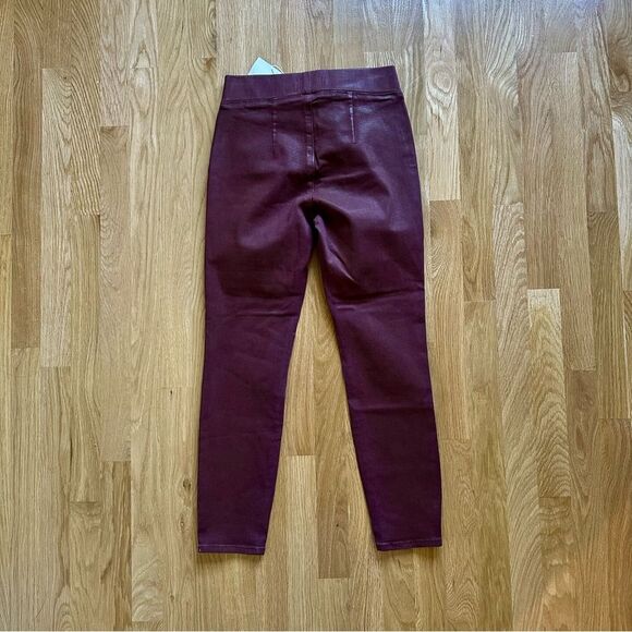 Pistola | pull-on coated denim in black cherry NWT - Picture 2 of 3